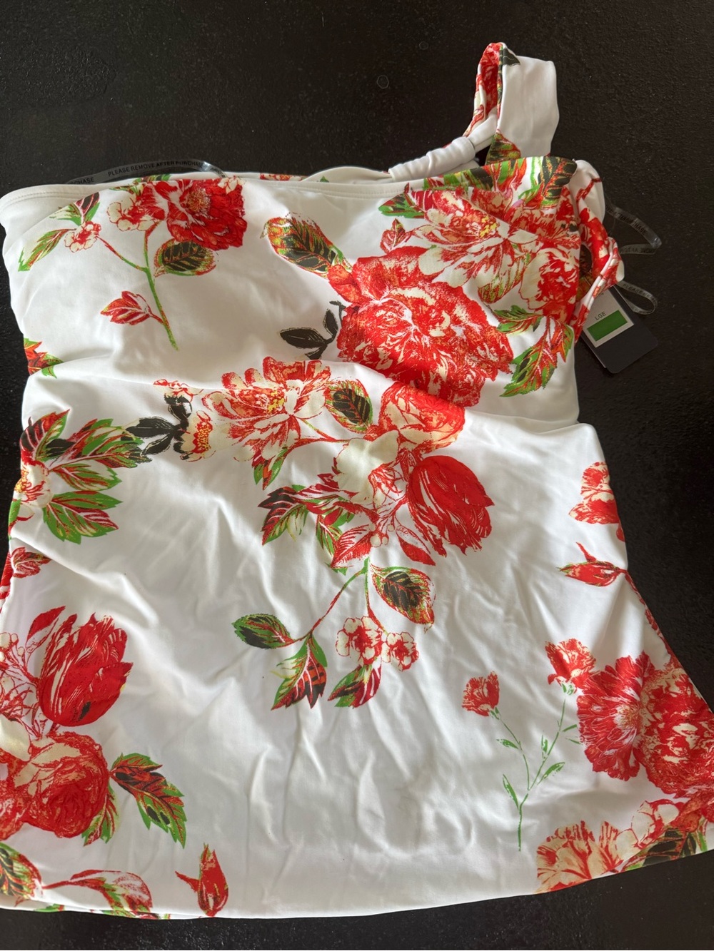 NWT RACHEL Rachel Roy White Top with Pink and Green Details